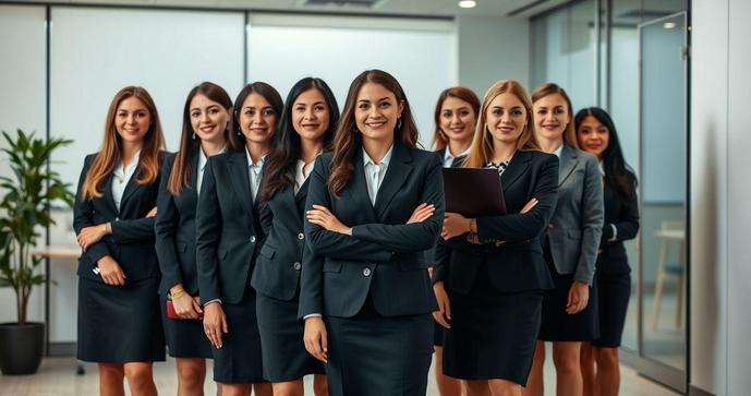 Uniformes Administrativos Femininos que Alinham Estilo e Profissionalismo