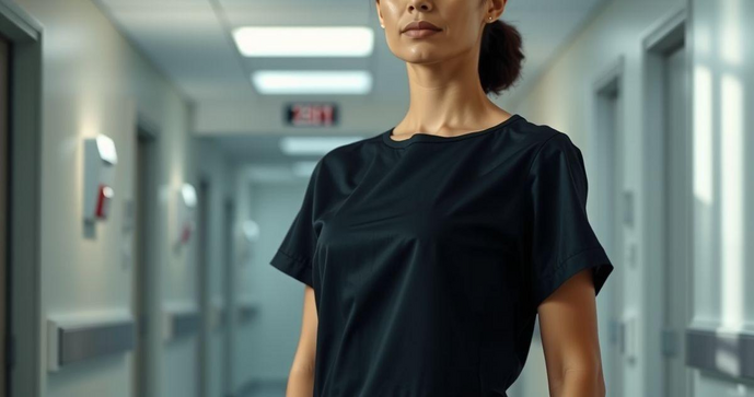 Camiseta Enfermagem Preta para Profissionais de Saúde e Estilo Atraente Camiseta Enfermagem Preta para Profissionais de Saúde e Estilo Atraente