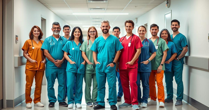 Uniformes de Hospital para Profissionais de Saúde Modernos Uniformes de Hospital para Profissionais de Saúde Modernos