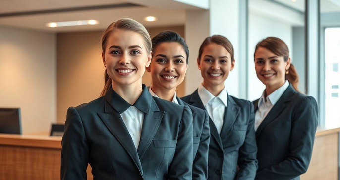 Uniformes para Recepcionistas: Dicas Essenciais para Impressionar Clientes