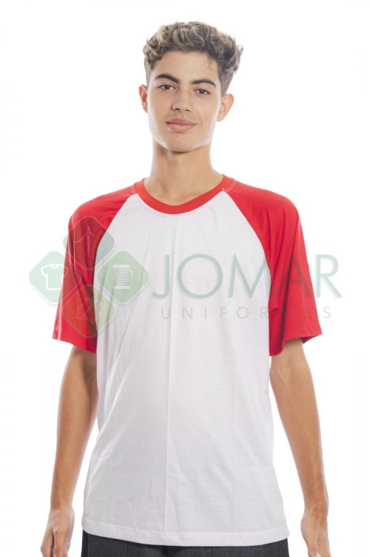 Camiseta masculina raglã