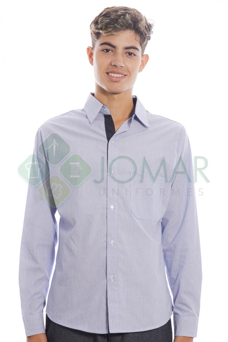 Camisa social masculina para uniforme