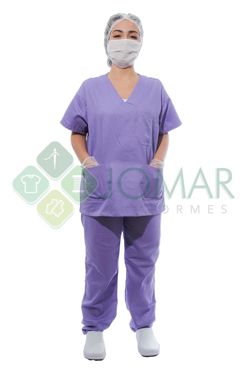 Pijama cirúrgico lilás