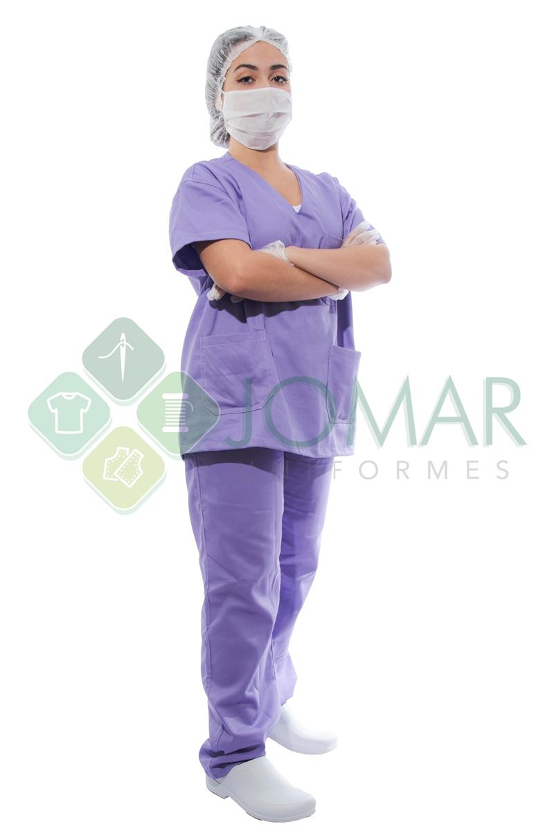 Pijama cirúrgico lilás
